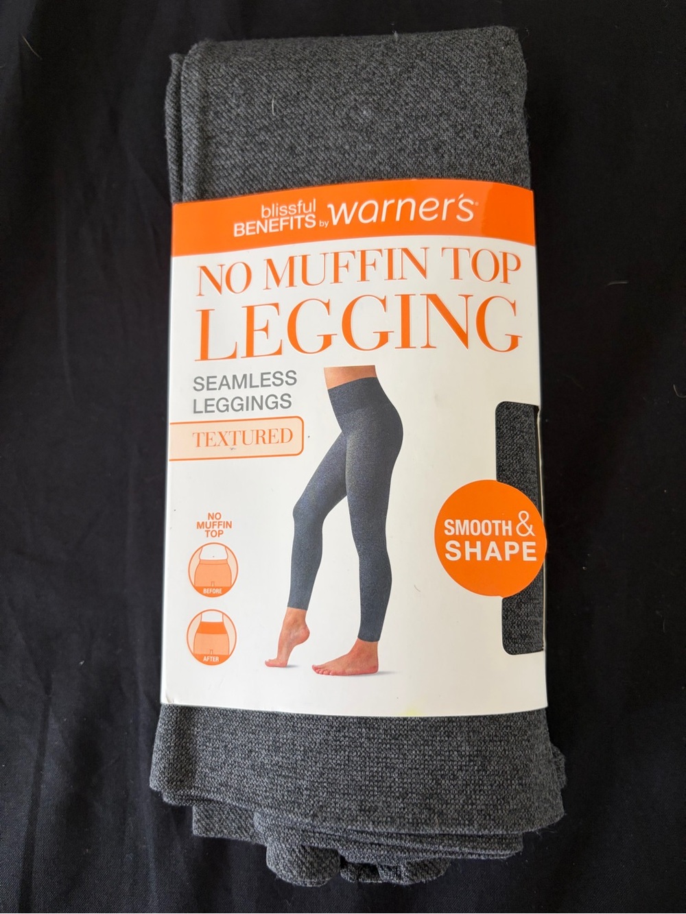 Warner's No Muffin Top Legging in Charcoal Gray